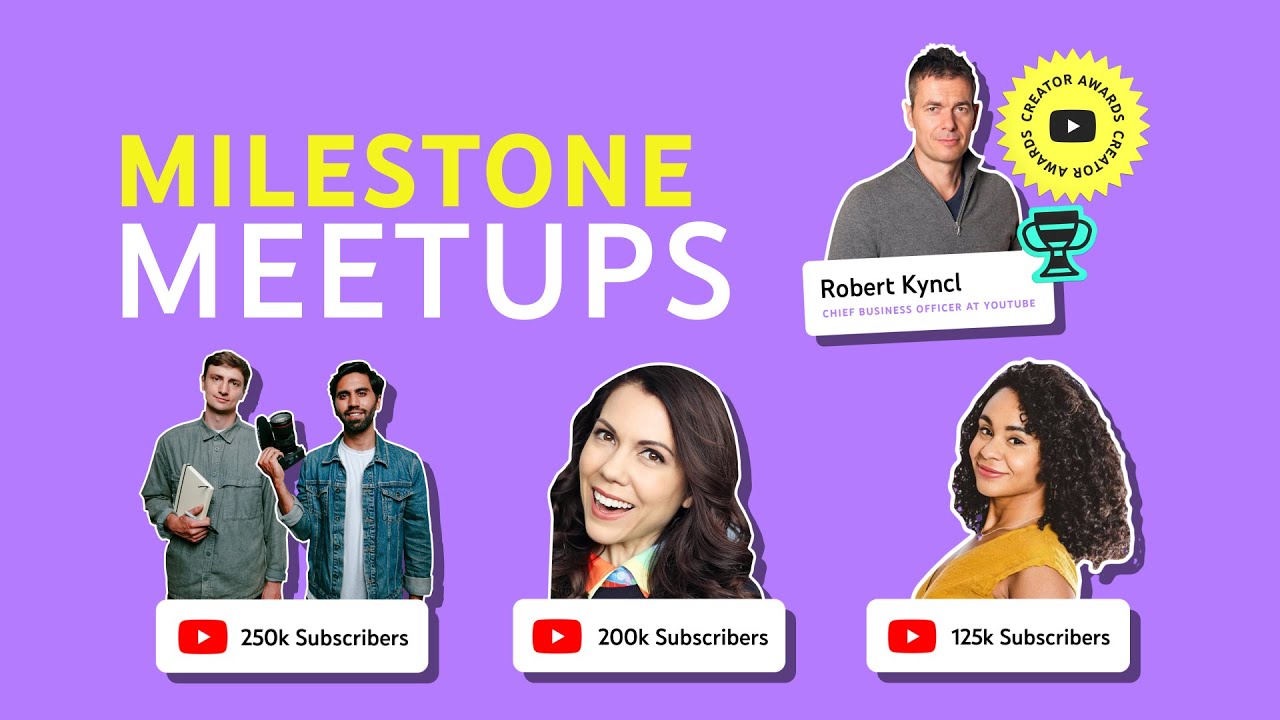 YouTube Milestone Meetups : Rencontre avec Colin et Samir, Jenny Lorenzo et Jo Franco